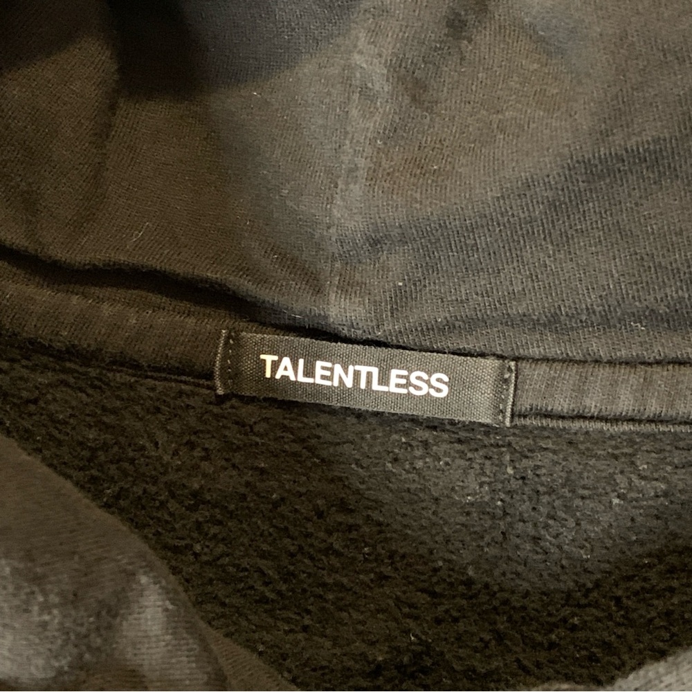 TALENTLESS Tie Dye Heavyweight Pullover Hoodie Cotton Fleece Reverse Weave $129 - Picture 3 of 7